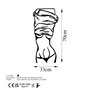 Wallity Undressing Woman Escultura de pared de metal negra
